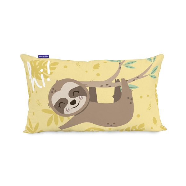 Cushion cover HappyFriday Moshi Moshi Happy Sloth Multicolour 50 x 30 cm Online Hot Sale