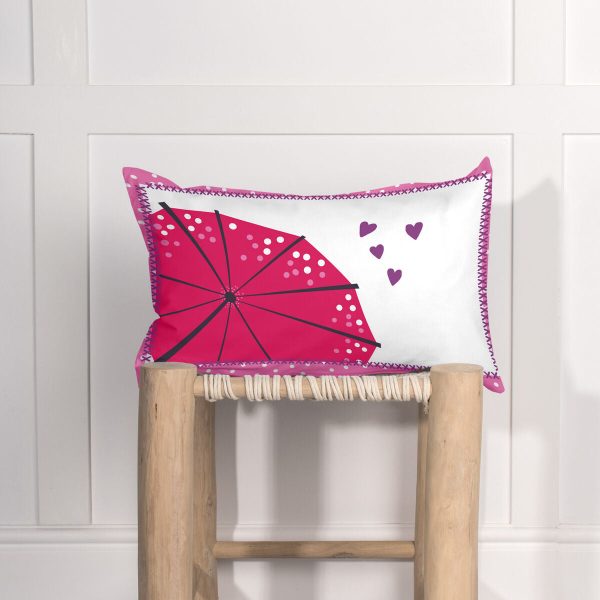 Cushion cover HappyFriday Moshi Moshi Cherry Blossom Multicolour 50 x 30 cm Hot on Sale