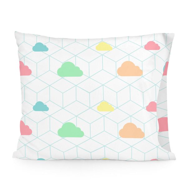 Pillowcase HappyFriday Happynois Rainbow Multicolour 60 x 70 cm For Cheap