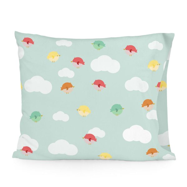 Pillowcase HappyFriday Happynois Learning to fly Multicolour 60 x 70 cm For Discount