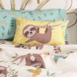 Cushion cover HappyFriday Moshi Moshi Happy Sloth Multicolour 50 x 30 cm Online Hot Sale