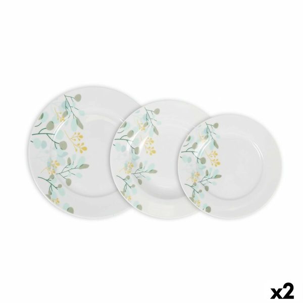 Dinnerware Set La Mediterránea Rivoli Circular 18 Pieces (2 Units) Supply