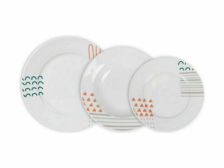 Dinnerware Set La Mediterránea Veronique Circular 12 Pieces (2 Units) Sale