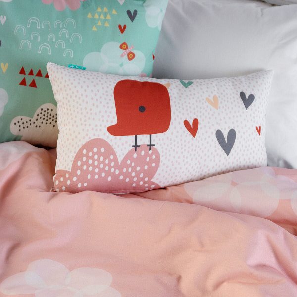 Cushion cover HappyFriday Moshi Moshi Hola Multicolour 50 x 30 cm Hot on Sale