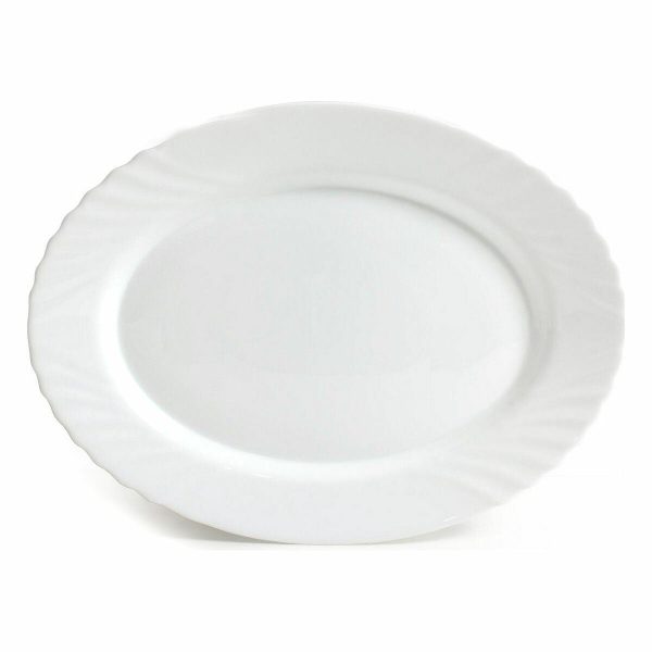 Serving Platter Bormioli Ebro 36 cm Oval (12 Units) Online Hot Sale