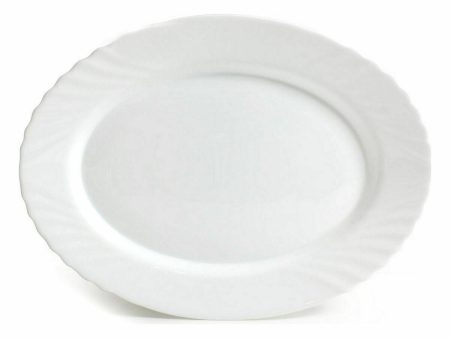 Serving Platter Bormioli Ebro 36 cm Oval (12 Units) Online Hot Sale